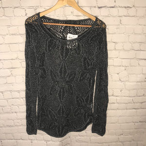 Jean Pierre Scoop Neck Tunic Sweater